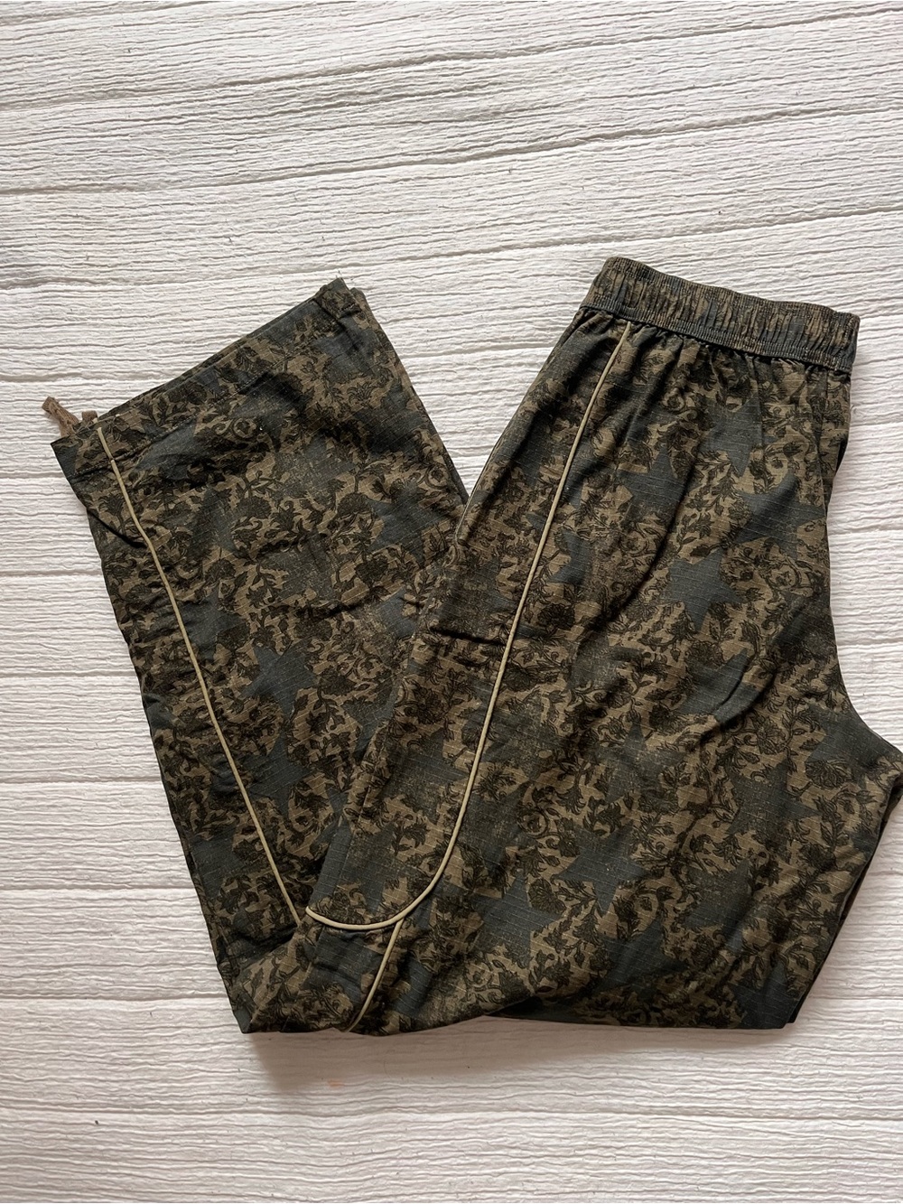 Urban Outfitters Green Print Track Pants